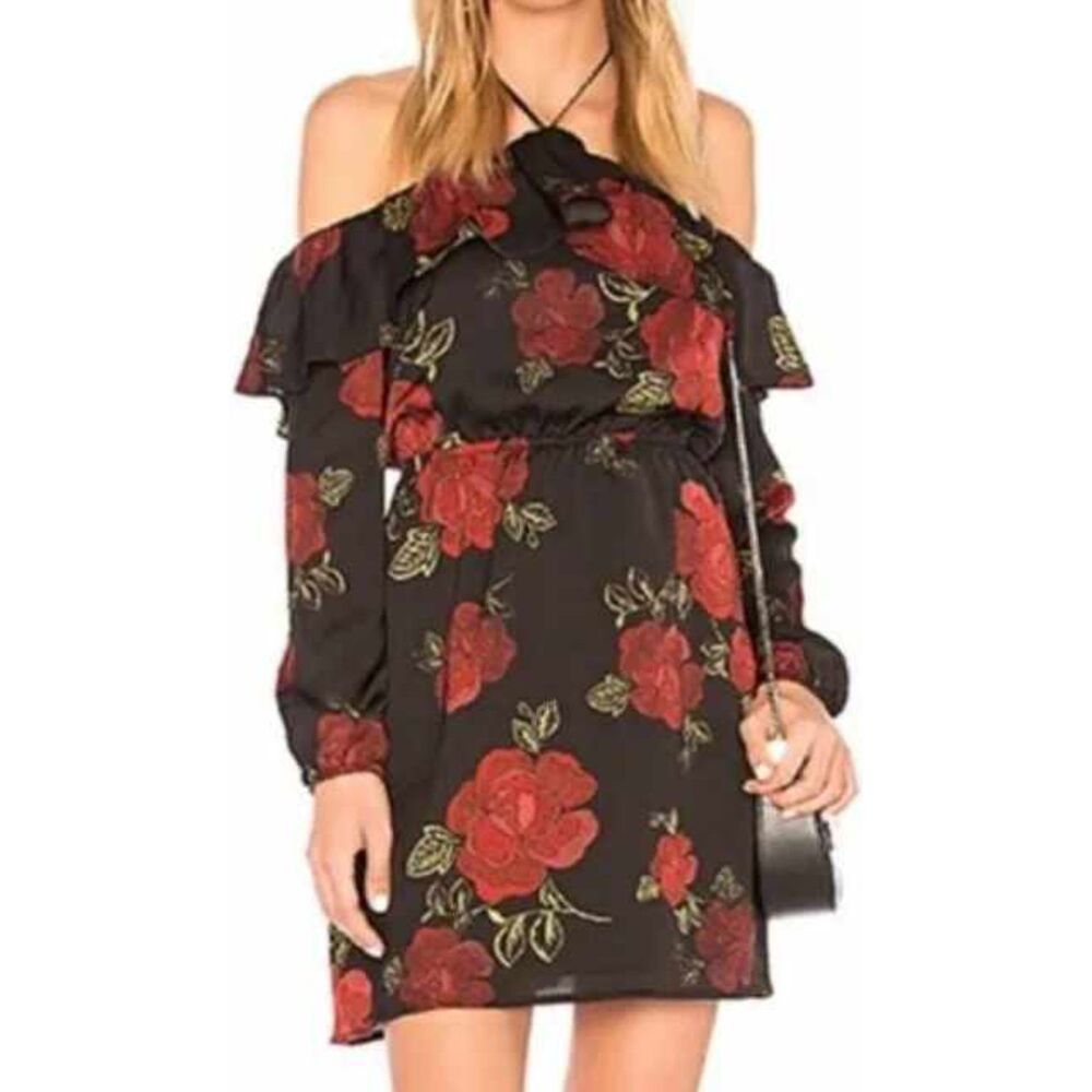 Cupcakes and Cashmere Boden Floral Off-the-Shoulder Mini Dress - Medium NWT